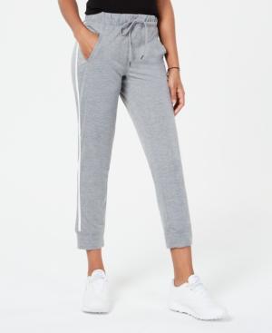 Material Girl Active Juniors' Side-striped Jogger Pants, Created For Macy's