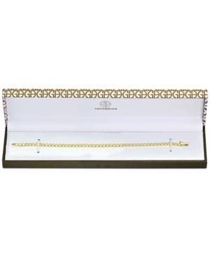 Giani Bernini Cubic Zirconia Bezel-set Tennis Bracelet In 18k Gold-plated Sterling Silver, Only At Macy's