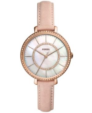 Fossil Women's Jocelyn Blush Leather Strap Watch 36mm