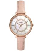 Fossil Women's Jocelyn Blush Leather Strap Watch 36mm