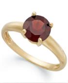 Victoria Townsend 18k Gold Over Sterling Silver Ring, Garnet January Birthstone Ring (1-1/2 Ct. T.w.)