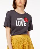 Carbon Copy Choose Love Embroidered T-shirt