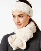 Calvin Klein Faux Fur & Fleece Active Headwrap And Scarf Set