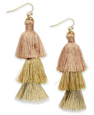 I.n.c. Ombre Tassel Drop Earrings, Created For Macy's