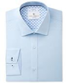 Con. Struct Men's Slim-fit Stretch Mist Poplin Stretch Dress Shirt