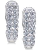 Diamond Hoop Earrings (1 Ct. T.w.) In 10k White Gold