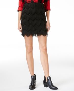 Maison Jules Fringe Mini Skirt, Created For Macy's