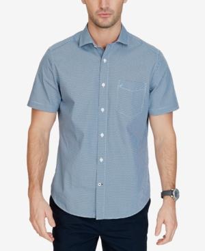 Nautica Men's Classic-fit Cube-print Cotton Shirt