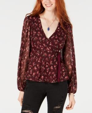 American Rag Juniors' Surplice Bow-detail Top, Created For Macy's