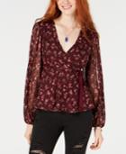 American Rag Juniors' Surplice Bow-detail Top, Created For Macy's
