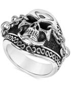 Scott Kay Men's Skull & Chain Ring In Sterling Silver