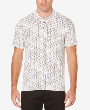 Perry Ellis Men's Geometric Line Polo