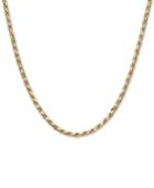 Italian Gold Men's Rope 22 Chain Necklace In 14k Gold, Made In Italy