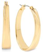 Robert Lee Morris Soho Gold-tone Sculptural Hoop Earrings