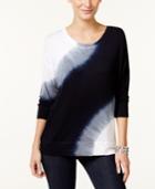 Style & Co. Petite Tie-dyed Top, Only At Macy's