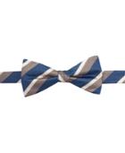 Countess Mara Repp Stripe Pre-tied Bow Tie