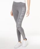 Tommy Hilfiger Sport Metallic Logo Active Leggings, Created For Macy's