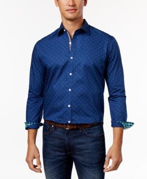 Club Room Men's Dot-print Shirt, Only At Macy's