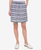 Tommy Hilfiger Striped Drawstring Skirt, Only At Macy's