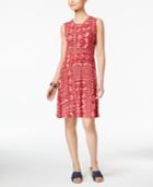 Style & Co. Sleeveless A-line Swing Dress, Created For Macy's