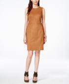 Inc International Concepts Faux-suede Sheath Dress, Only At Macy's