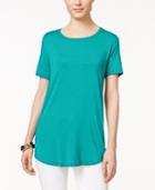 Jm Collection Scoop-neck T-shirt, Only At Macy's