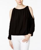 Rachel Rachel Roy Ruched Cold-shoulder Top, Only At Macy's