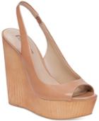 Bcbgeneration Haven Peep-toe Wedge Pumps Women's Shoes