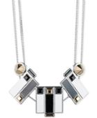 Givenchy Two-tone Geometric Stone Statement Necklace