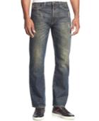 Sean John Patch-pocket Hamilton Relaxed Fit Jeans, Deep Tinted Wash