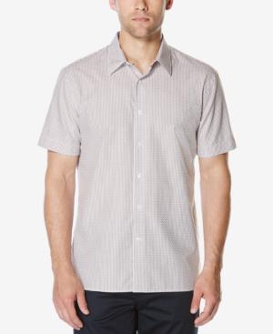 Perry Ellis Men's Short-sleeve Dobby Shirt