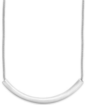 Charter Club Mesh Chain Bar Necklace