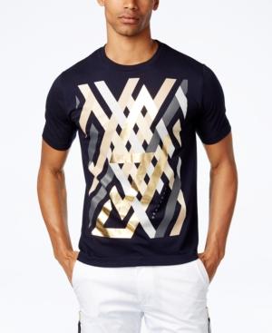 Sean John Men's Linear Geometric Graphic-print T-shirt