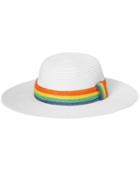 August Hats Stripe Band Floppy Hat