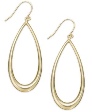 Giani Bernini 24k Gold Over Sterling Silver Earrings, Large Open Teardrop Earrings