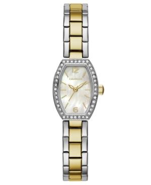 Caravelle New York By Bulova Women's Two-tone Stainless Steel Bracelet Watch 18x24mm