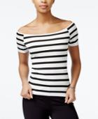 Guess Blair Off-the-shoulder Striped Top