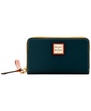 Dooney & Bourke Zip Around Pebble Leather Wristlet