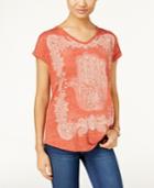 Style & Co. Printed Hamsa T-shirt, Only At Macy's