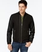 Inc International Concepts Jeremy Mixed-media Bomber Jacket, Only At Macy's