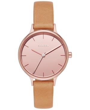 Skagen Women's Anita Natural Leather Strap Watch 30mm Skw2412