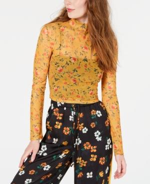 Project 28 Nyc Mesh Floral Top