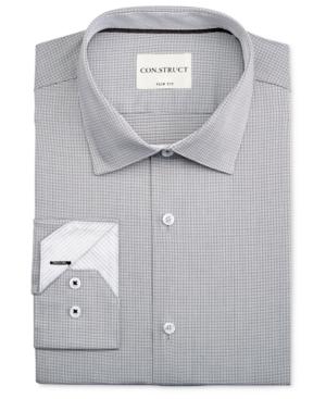 Con. Struct Men's Slim-fit Micro-check Dress Shirt