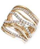 Effy Curvy Diamond Ring (1-1/3 Ct. T.w.)in 18k Gold