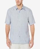 Cubavera Men's 100% Linen Textured Panel Shirt