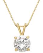 Giani Bernini 18k Gold Over Sterling Silver Necklace, Cubic Zirconia Pendant (1 Ct. T.w)