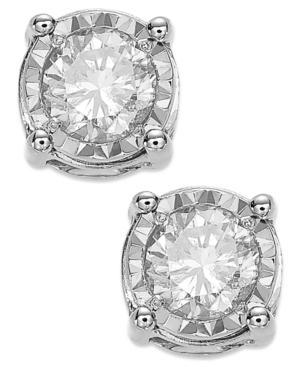 Trumiracle Diamond Stud Earrings In 14k White Gold (3/4 Ct. T.w.)