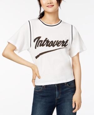 Love Tribe Juniors' Introvert Graphic-print T-shirt