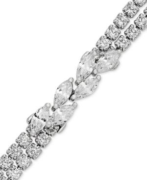 Arabella Swarovski Zirconia Link Bracelet In Sterling Silver