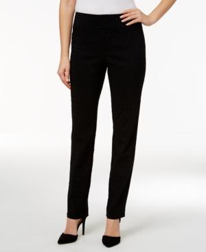 Charter Club Dot-print Slim-leg Pants, Only At Macy's